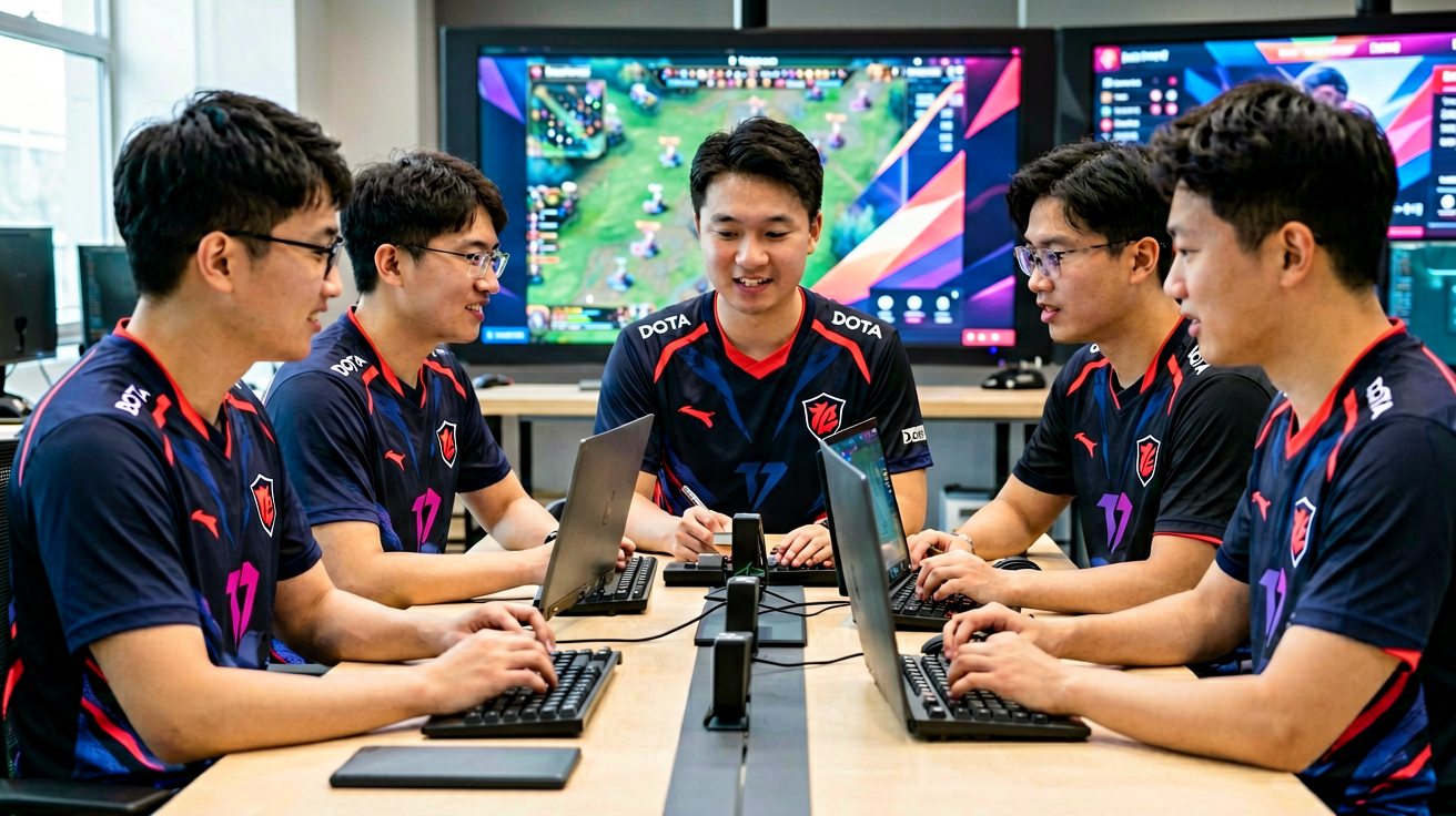 Dota2职业选手比赛特写